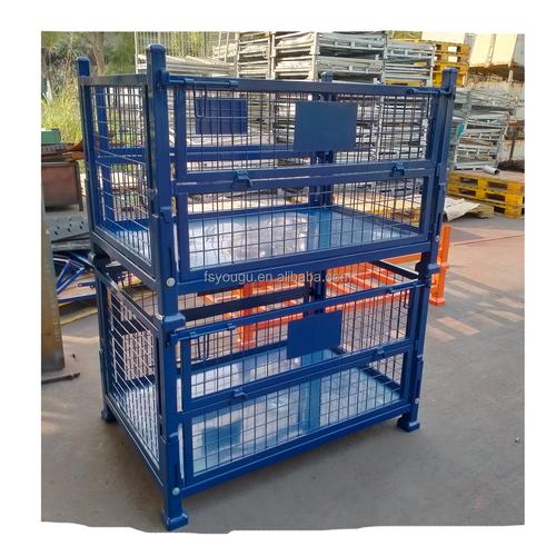 定制工厂可折叠钢箱铁丝网笼子运输笼子储存集装箱储藏箱铁丝网集装箱